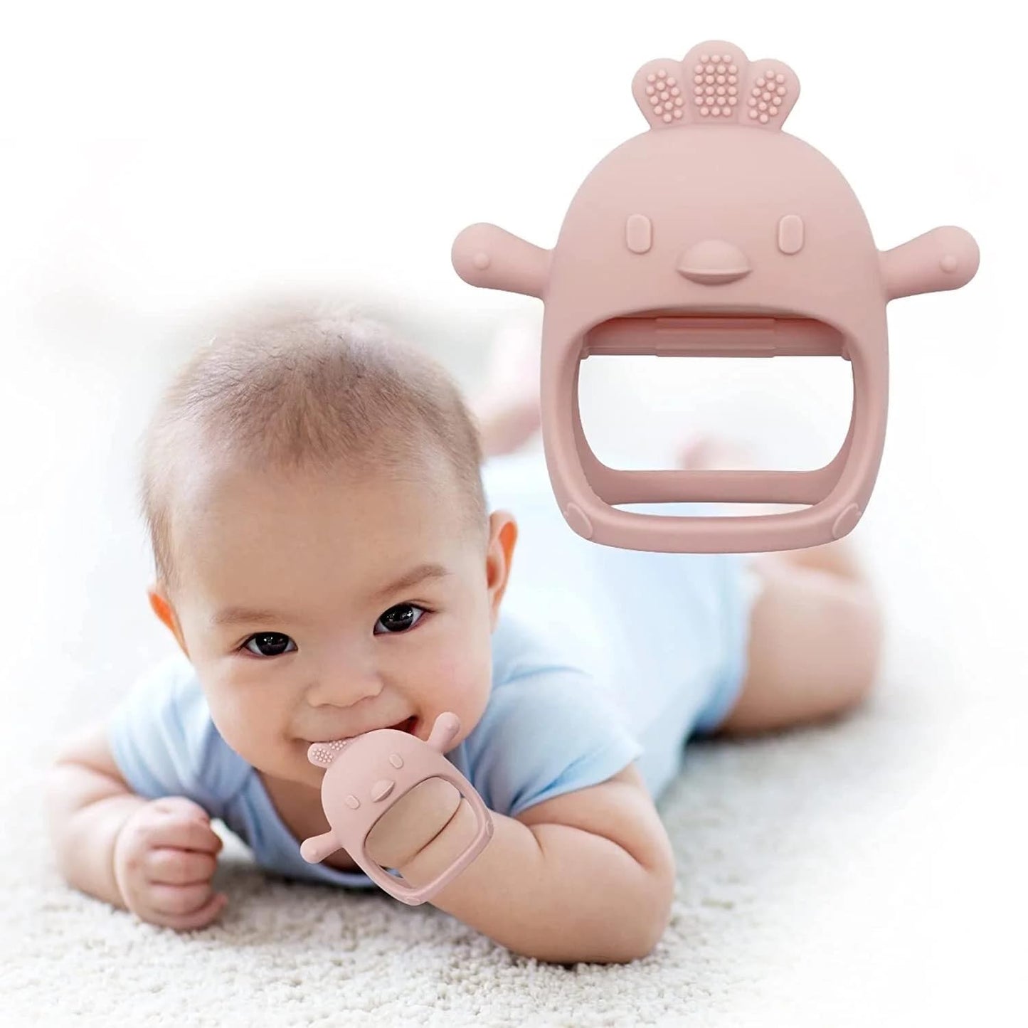 Adorable Silicone Baby Teething Toy - Perfect Baby Shower Gift for Newborn Boys and GirlsPACK OF 1
