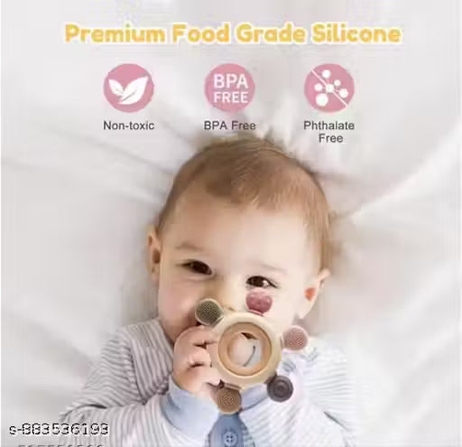 silicon teethers for baby| Baby Teething Toys - Natural Organic Freezer Safe Teether Set, Infant and Toddler