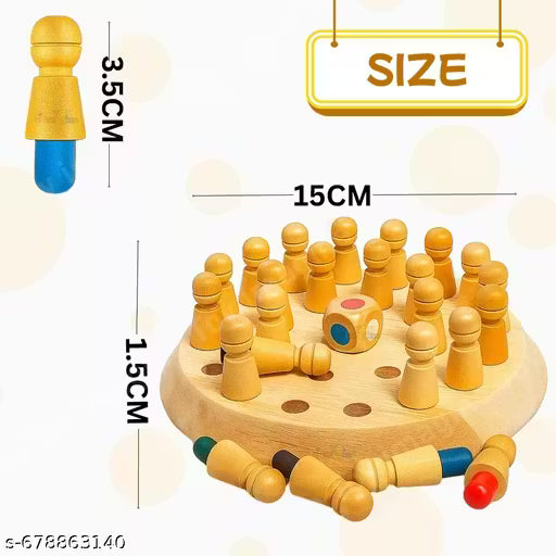 Wooden Memory Chess Game