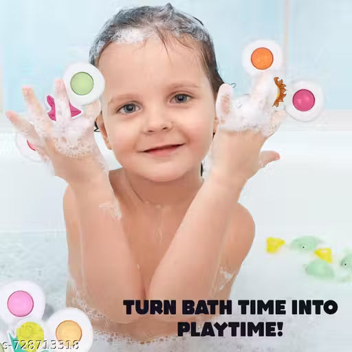 Baby Bathing Buddy Spinner Toy Set of 3 High-Quality Durable Rotating Toy for Small Children